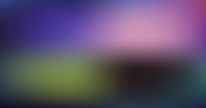 Vibrant colorful blurred gradient background with grainy noise texture for modern digital abstract art projects