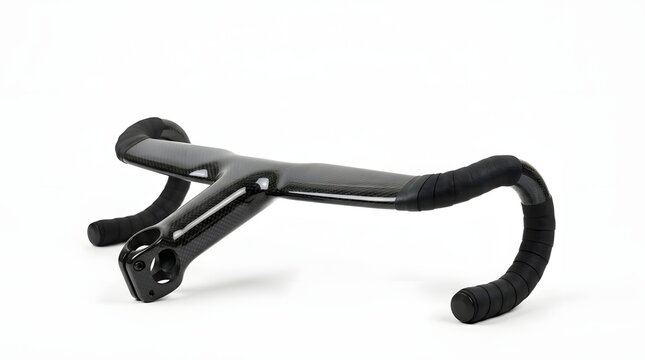 Bicycle drop handlebar isolated on white background