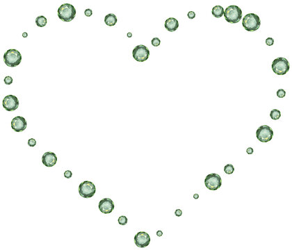 Rhinestone Heart Frame