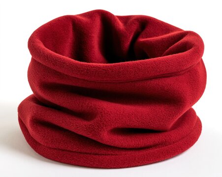 Red Fleece Neck Warmer - Soft, Warm, and Comfortable Winter Accessory