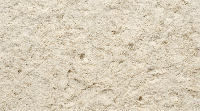 Close up texture of fluffy white rug with soft fibers and neutral background