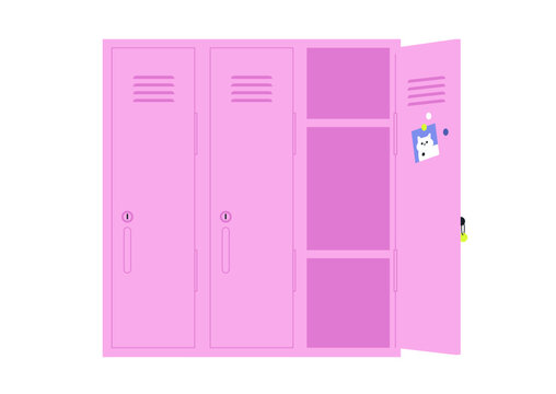 Rows of empty school lockers stand quietly in a hallway, their doors open as if inviting the future, Each locker holds the potential for new experiences, friendships, and learning.