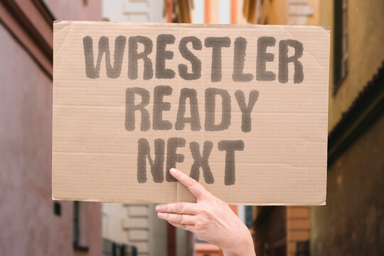 "Wrestler Ready Next" Zilla Fatu prepares for another big match. FATU. WRESTLER. READY. NEXT. MATCH.