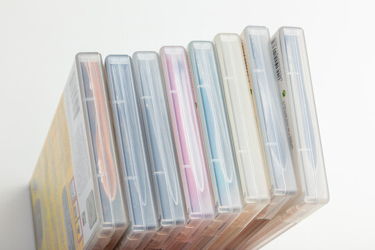 Stack Of PSP Game Cases Portable Video Game Collection