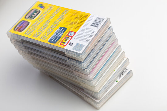 Stack Of PSP Game Cases Portable Video Game Collection