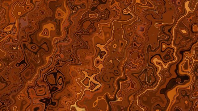 Deep Copper Brown Liquid Abstract Surface Flowing Motion Background