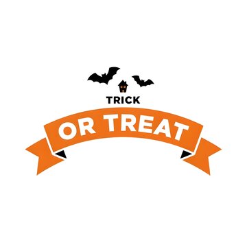 Festive Halloween Poster with Trick or Treat Text