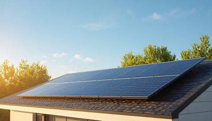 solar panels on a roof © Waqar