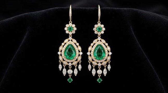 necklace and earrings