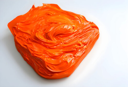 Orange paint texture, artistic background and creative design element, vibrant color and expressive brushstrokes