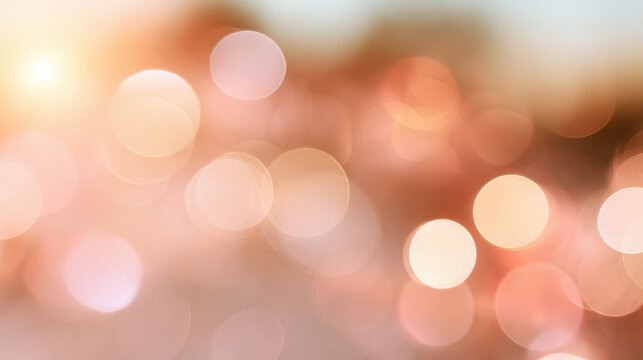 Gentle Bokeh Backdrop with Creamy Glow and Diffuse Light