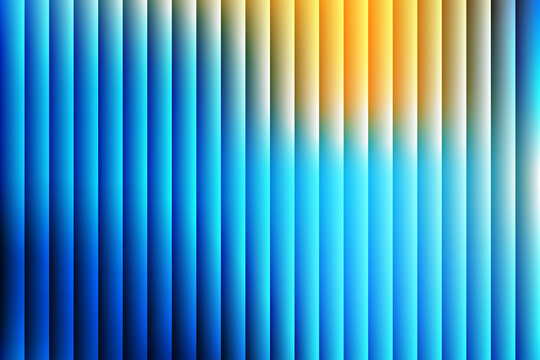 Blue Abstract Vertical Gradient Background with Golden Light Accent