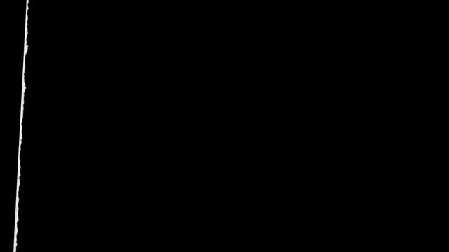 Abstract minimalist white crosshair animation on black background.