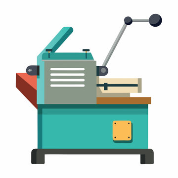 illustration of binding machine isolated on white background