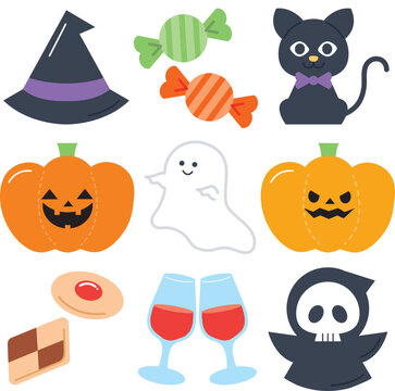 ハロウィン アイコンセット 9種類
