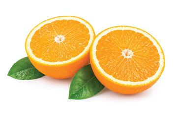 Fototapeta premium orange fruit isolated on white