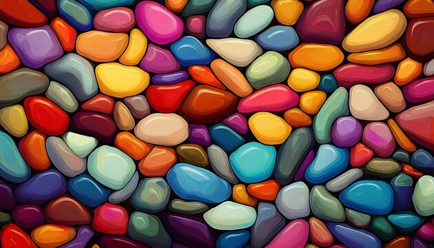 colorful pebble surface seamless