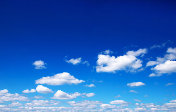 sky background. white clouds against blue sky