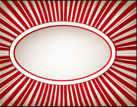 red and white striped oval objects fill frame