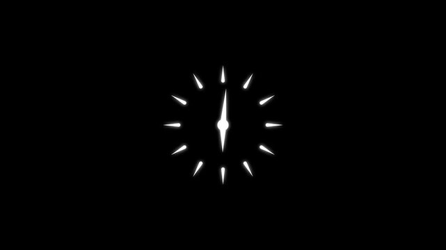 Black circular loading spinner icon with radial segments on a bright green background, creating a simple modern digital interface symbol for websites, apps, software, and design.