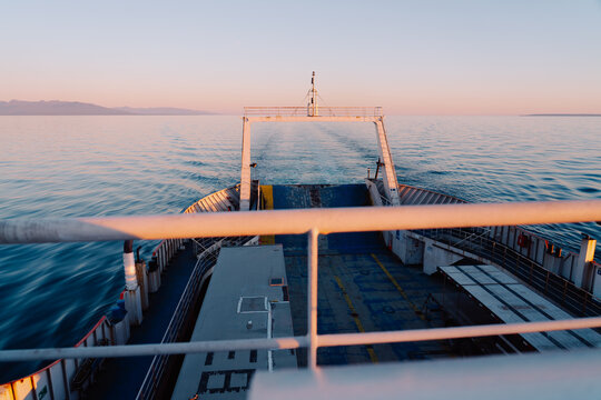 Ferry Stern at Dusk