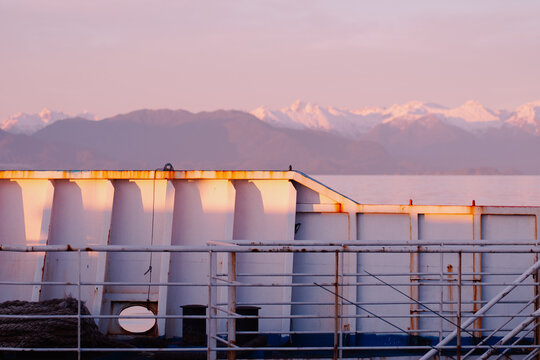 Ferry Structure and Mountains