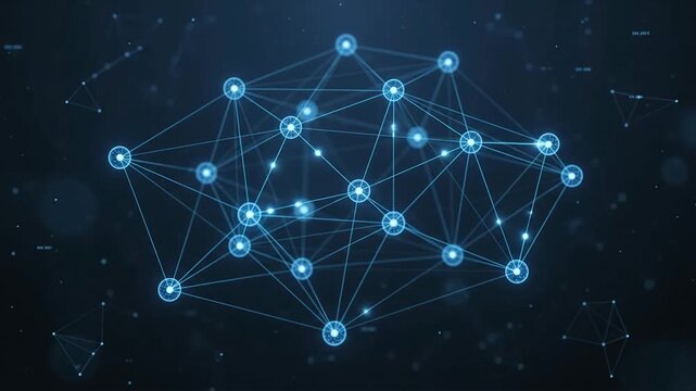 Blockchain Digital Network Technology Data Connection