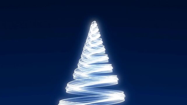 Abstract white glowing lines on dark blue background with subtle texture