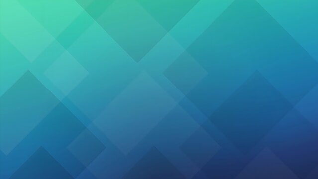 Modern geometric abstract background with overlapping teal blue diamond square shapes perfect for corporate and technology designs