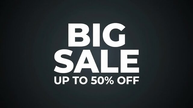 Big Sale Discount Promotion Retail Shopping Animation