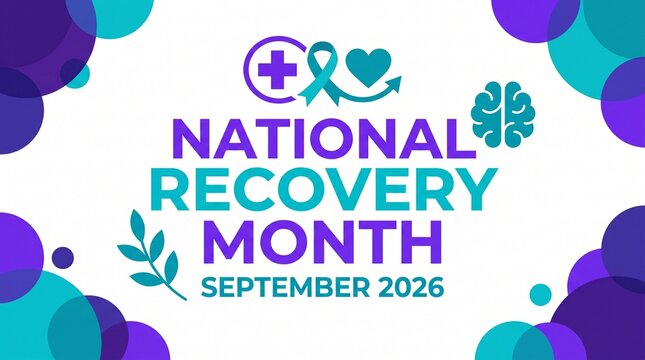 National recovery month september 2026 colorful poster