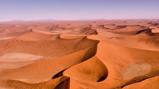 red dunes of the Namib desert from a bird&rsquo;s eye view 530