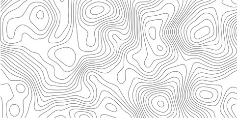 Fototapeta premium Topographic gradient line map. Abstract circle lines background. Abstract blank detailed topographic contour map. Background of the topographic map. Line topography map contour background. 
