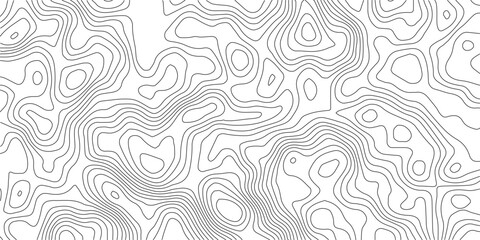Fototapeta premium Topographic gradient line map. Abstract circle lines background. Abstract blank detailed topographic contour map. Background of the topographic map. Line topography map contour background. 