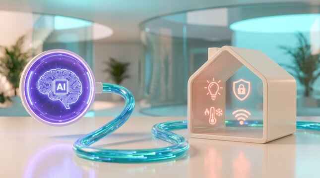 Smart home technology with AI integration and automation