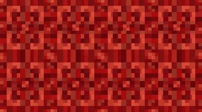 Red Mosaic Pixelated Checked Geometric Pattern Seamless Abstract Graphic Surface Cover Design Background red mosaic pixelated checked pattern abstract geometric red background pixel pattern mosaic