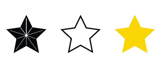 Obraz premium Star Shapes Isolated on Transparent Background for Graphic Design Use