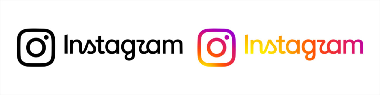 Instagram new wordmark logo 2026- updated social media branding vector logo