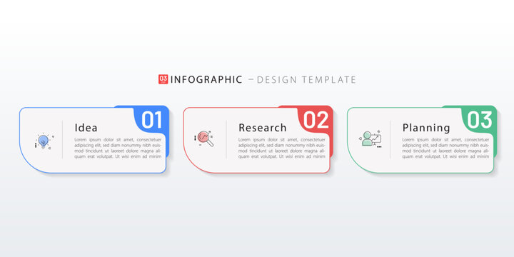 Business infographic template. 3 Step timeline journey. Process diagram, 3 options on white background, Infograph elements vector illustration.