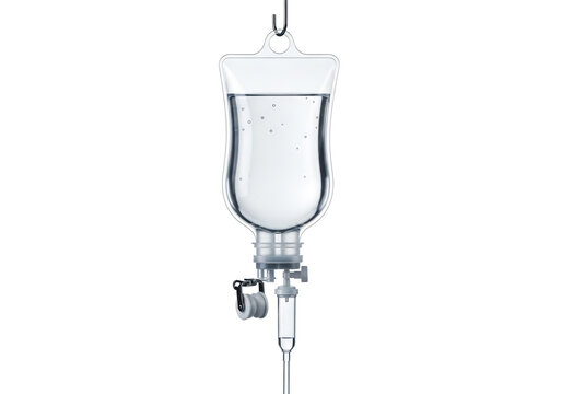 Medical iv drip bag hanging for patient treatment