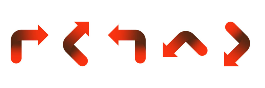 Modern Gradient Arrow Collection for UI/UX Design and Navigation
