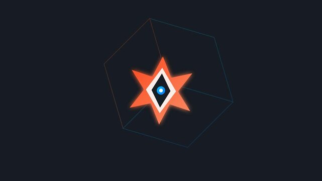 Animasi Hyperdimensional Tesseract Unfolding 4K Motion Graphic Animation | Seamless Loop