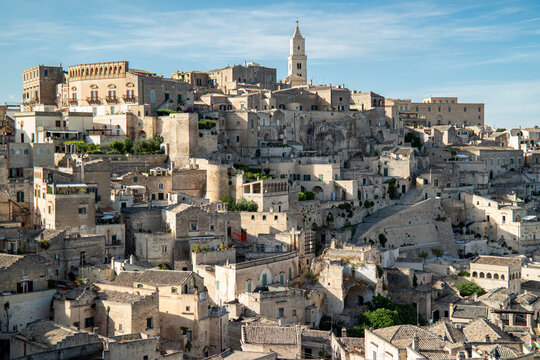 View of the Sasso Caveoso district in Matera