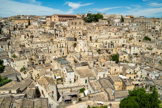 View of the Sasso Barisano district in Matera