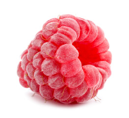 One fresh ripe raspberry isolated on white © New Africa