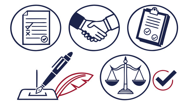 Web Design Vector Icons Set with Business, Internet, Computer, Document, Symbol and Button Elements for Digital Projects and User Interface Illustration