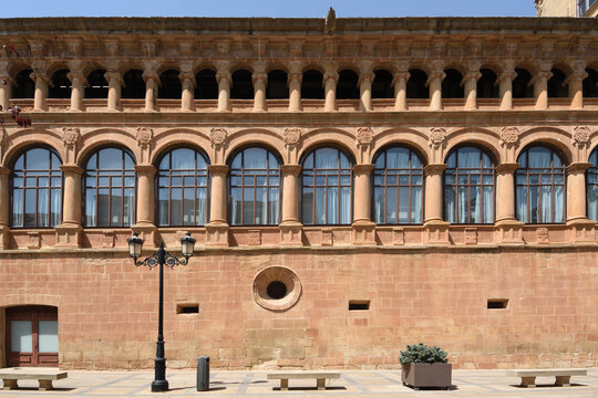 detail of facade of Condes de Gomara Palace, Soria; Castile and Le&Atilde;&sup3;n; Spain;