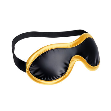 Sleep mask isolated on transparent background