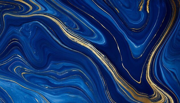 deep blue marble texture with golden pattern marine blue saphire color precious stone texture marble floor and walls swirls and waves details in the luxurious stone