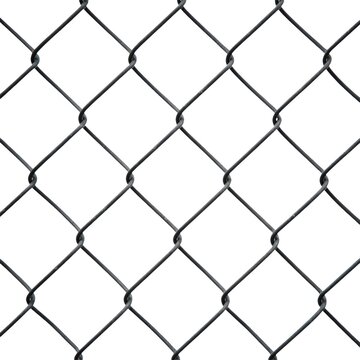 A close-up shot of a chain link fence with intricate details, suitable for use in architecture or infrastructure-related projects